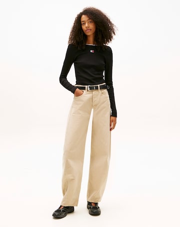 Tommy Jeans Slim Badge Rib T-Shirt