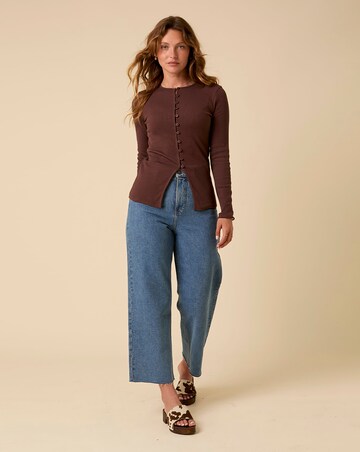 Nobodys Child Rhea Ribbed Waistcoat Top