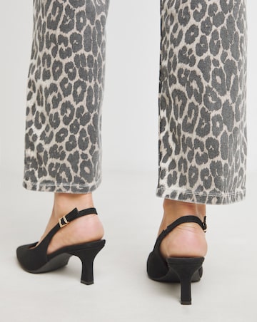 Verona Pointed Toe Slingback Heels - Extra Wide Fit (EEE)