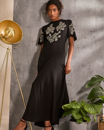 FatFace Margot Beaded Maxi Dress