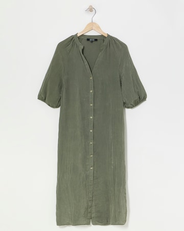 Crinkle Fabric Kaftan Dress