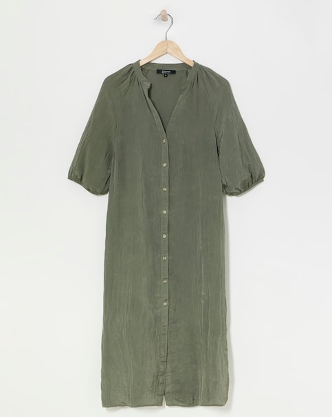 Crinkle Fabric Kaftan Dress