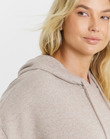 Figleaves Supersoft Rib Knit Lounge Set Beige
