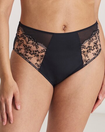 Pretty Secrets Penelope High Leg Knickers Black