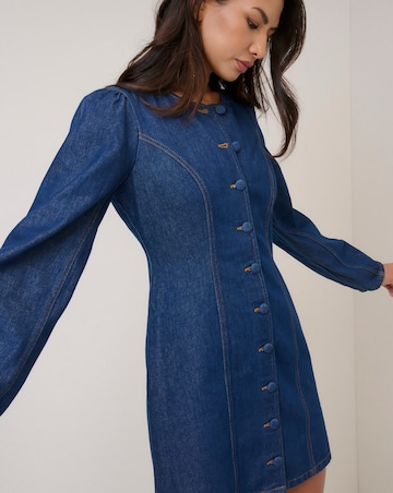 Nobody's Child Denim Shift Mini Dress