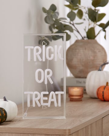 Trick or Treat Neon Sign