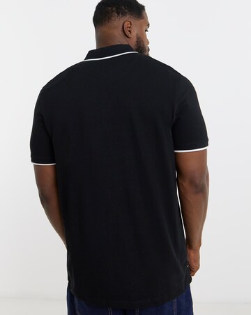 Jack & Jones Premium Paulos Tipped Polo - Black