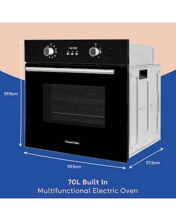 Russell Hobbs RHEO7005B/01 70L Built-In Electric Fan Oven Black Install