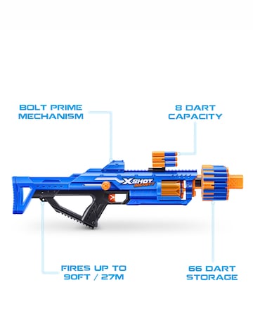 X Shot Insanity-Berzerko 8-Shot Blaster with 48 darts