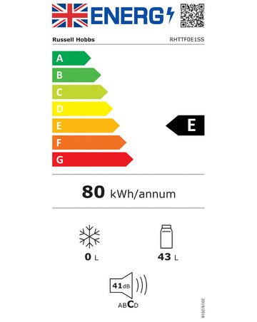 Russell Hobbs RHTTF0E1SS Table Top Fridge