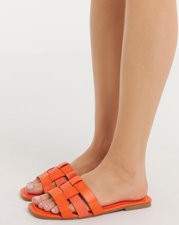 Tatiana Woven Flat Sandals Extra Wide EEE Fit