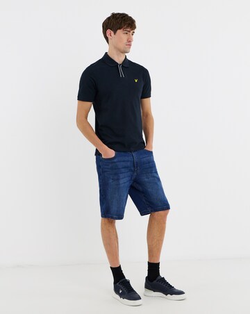 Lyle & Scott Placket Tipped Polo Shirt - Dark Navy