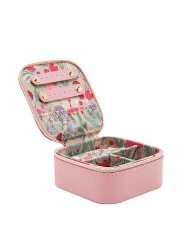 Sophia Lane Pink & Green Floral Jewellery Box