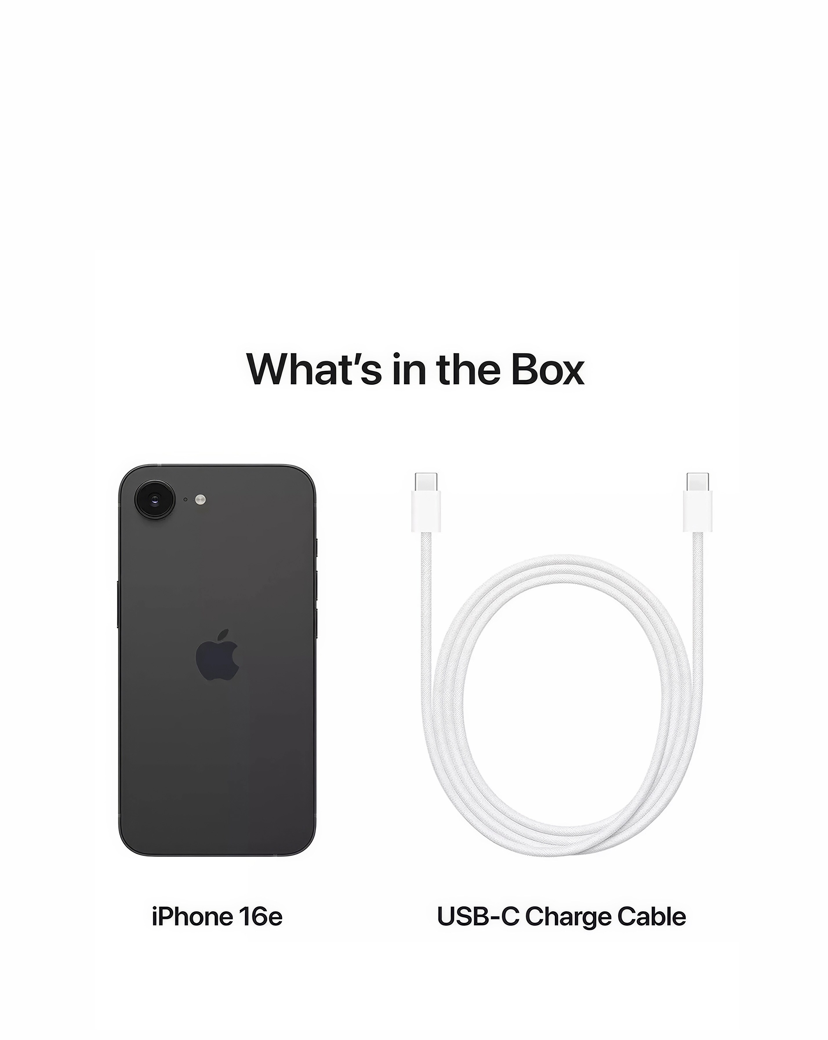 Apple iPhone 16e 128GB - Black | Fashion World