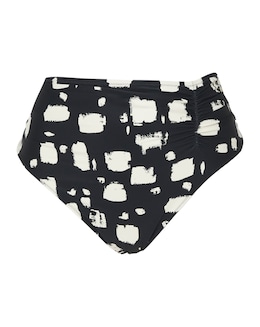 Panache Midi Gather Bikini Pant Black Sand