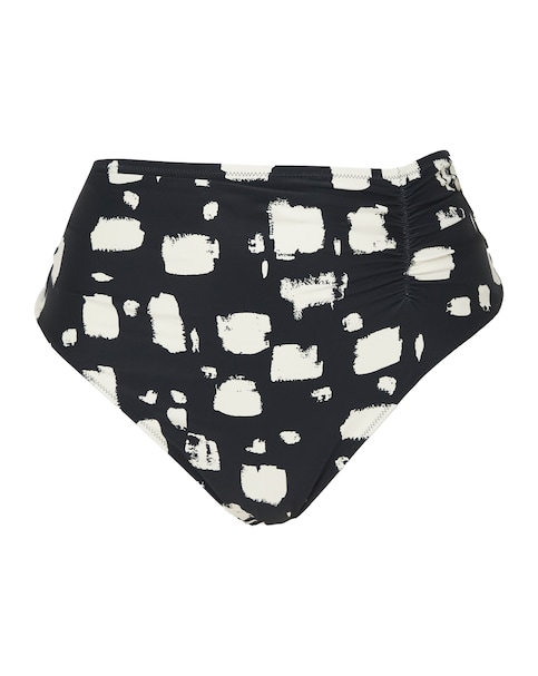 Panache Midi Gather Bikini Pant Black Sand