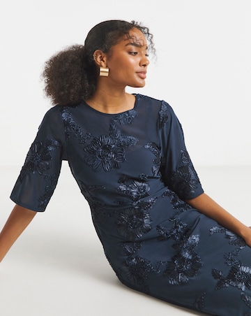 Joanna Hope MAGISCULPT Textured Mesh Dress