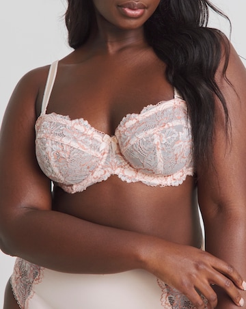 Pretty Secrets Ella Lace Multiway Wired Bra B-J - Blush