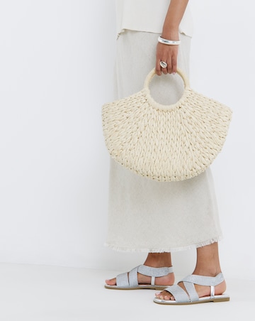 Janna Elasticated Flat Sandals - Extra Wide Fit (EEE)