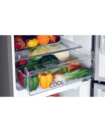 Hoover H-Fridge 300 HOCH1T518EXK 181cm 60/40 Fridge Freezer - Stainless Steel