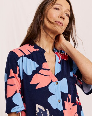 Julipa Button Down Jersey Midi Dress