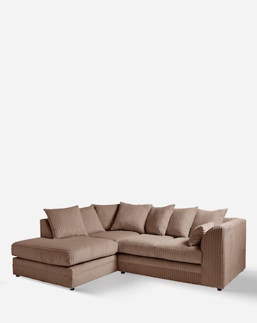 Ferguson Jumbo Cord Left Hand Chaise Sofa