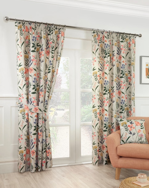 Sundour Meadow Lined Pencil Pleat Curtains