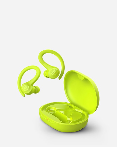 JLab Go Air Sport True Wireless Earbuds - Neon Yellow
