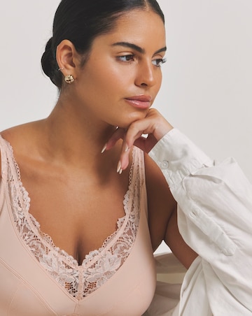 Pretty Secrets (2 Pack) New Ella Full Cup Non Wired Bras (B-G) Blush/White