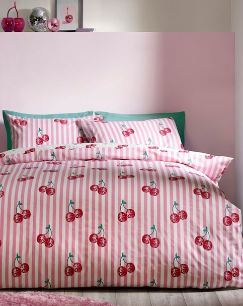 Catherine Lansfield Disco Cherries Duvet Set