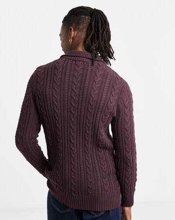 Cable 1/4 Zip Neck Jumper