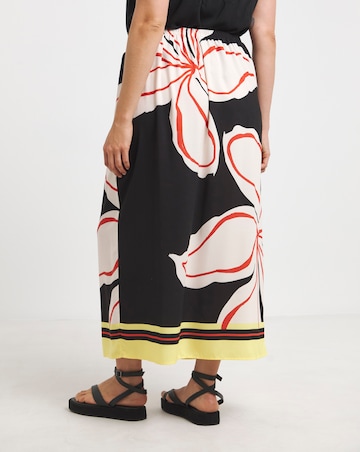 Simply Be Spun Viscose Knot Detail Midaxi Skirt