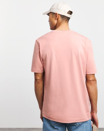 BOSS Short Sleeve Pink Centre Logo T-Shirt