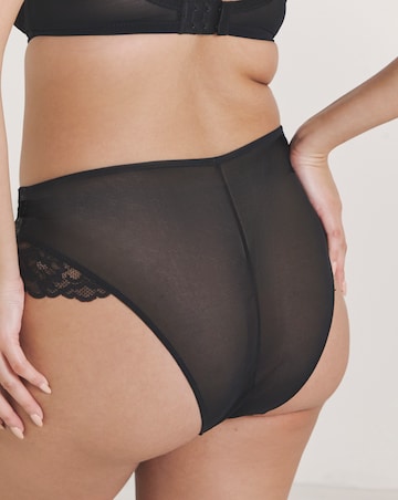 Ann Summers Sexy Lace Planet High Waist Brazilian Black