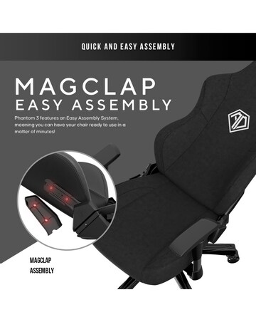 AndaSeat Phantom 3 Premium Gaming Chair - Black Fabric