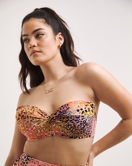 MAGISCULPT Twist Front Bandeau Underwired Bikini Top