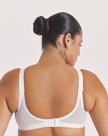Miss Mary of Sweden Rose Embroidered Full Cup Wired Bra White
