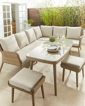 Sorrento Rattan Corner Sofa Set