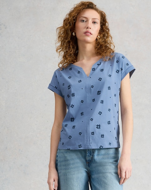 White Stuff Nelly Embroidered Tee