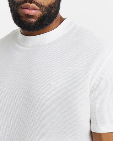 Jack & Jones Leo Textured T-Shirt - Cream