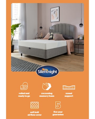 Silentnight 3 Zone Memory Foam Rolled Mattress - Medium