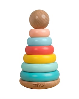 TP Owl &amp; Fox Wooden Topple Tower