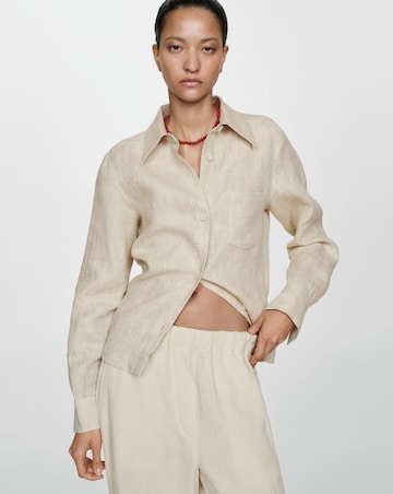 Mango Flowy Straight Fit Trousers