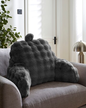 Bubble Faux Fur Back Support Cushion