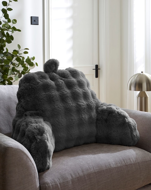 Bubble Faux Fur Back Support Cushion