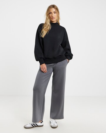 Black High Neck Sweatshirt