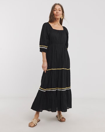 Pure Cotton Tiered Smock Dress