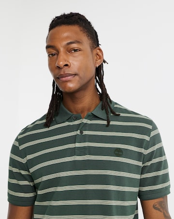 Timberland Striped Short Sleeve Polo Shirt