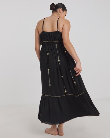 Simply Be Mirror Trims Maxi Beach Dress