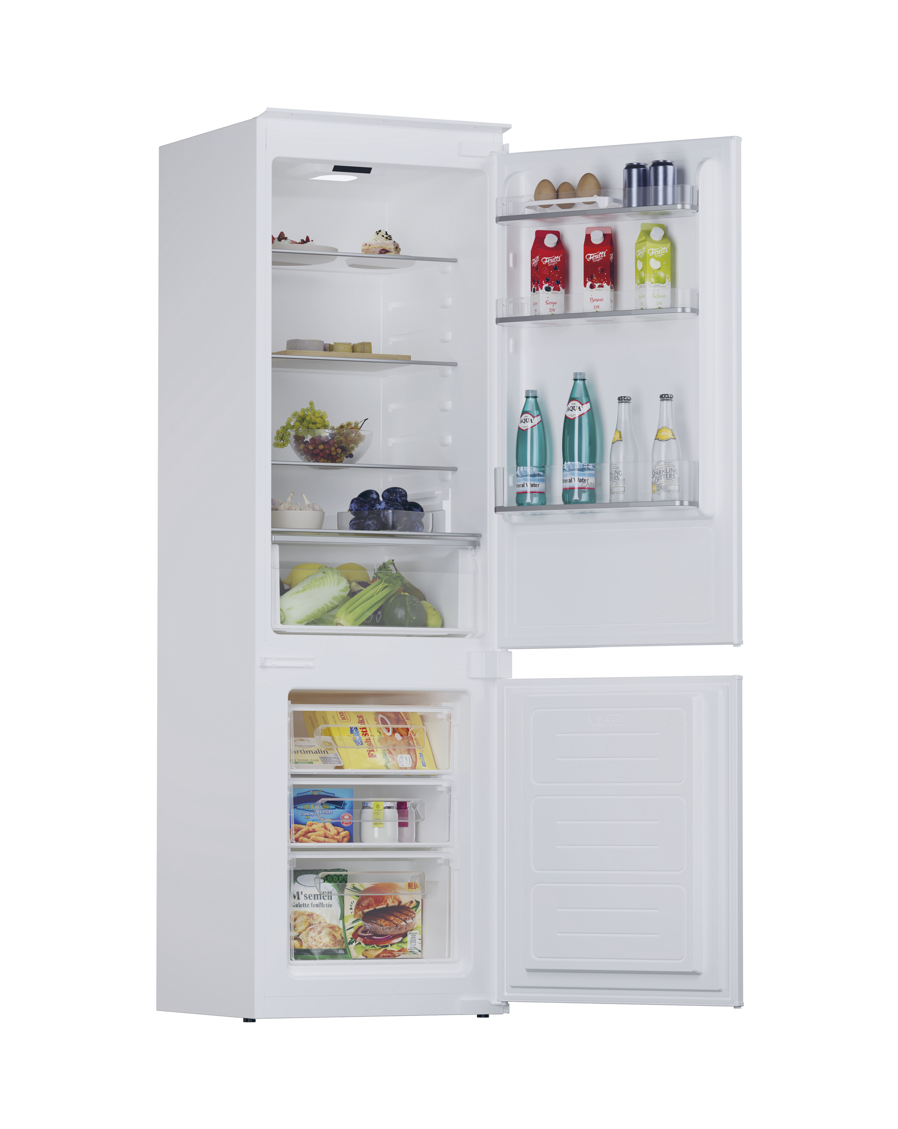 Candy CBBML18EK 70/30 177cm High Integrated Fridge Freezer - White
